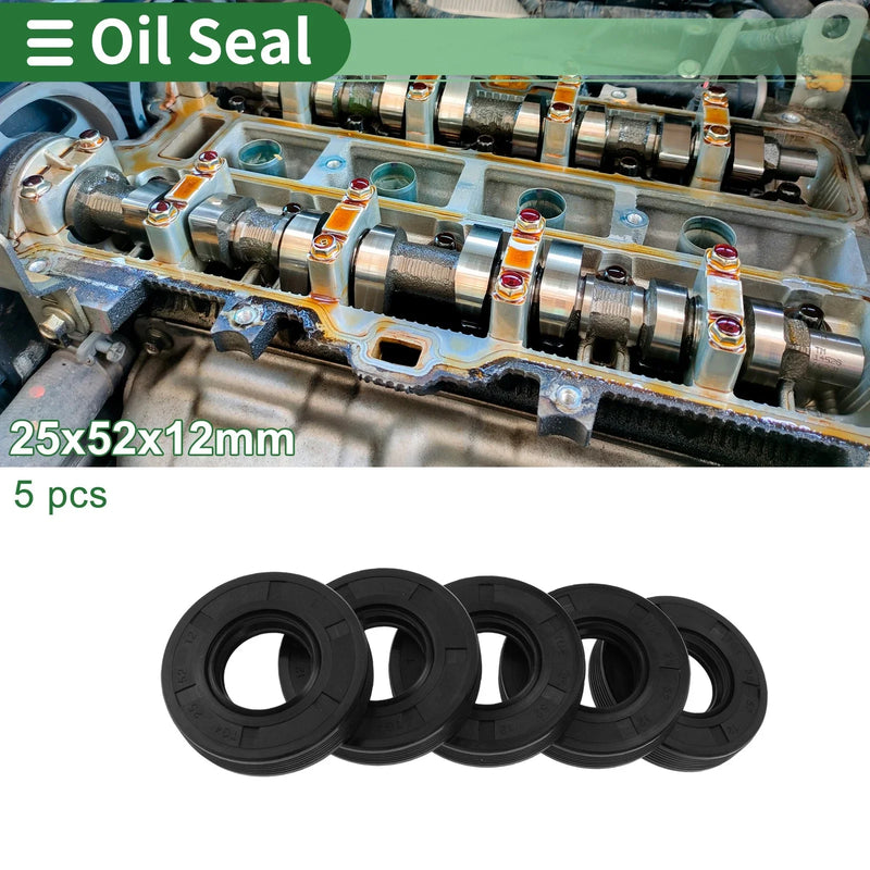 Make Model Oil Seal 25x52x12mm NBR Rubber Black