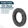 Oil Seal 40x70x8mm Seal Ring Rotary Shaft Seal NBR Rubber Black 5Pcs