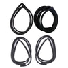 Windshield Front+Rear Door Rubber Set 4 Fits Datsun 520 2D 521 Truck 1966-72 D05