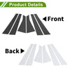 Chevy Impala Carbon Fiber 6 Pcs Door Pillar Window Trim (2006 - 2013)