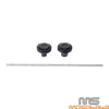 Harley Nightster RH975 Black Front Rear Axle Nut Cover Caps (2022-2023)