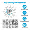400PCS Assorted M1.5-M15mm Stainless Steel E Clips Circlips Retaining Rings