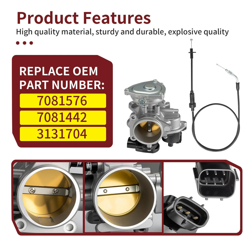 Polaris Sportsman 550 X2 550 Throttle Body & Cable (2010-2011)