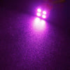 Car 12pc Ultra 4 LED T10 W5W Bulb Side Light (Pink)