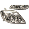 Toyota Corolla ZZE122 Sedan / Hatch / Wagon 2001-2007 LH+RH Headlights Pair