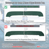 Boat Bimini Top Boot Cover with Light Hole Green 91-96 W