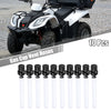 Motorcycle 10pcs Gas Fuel Cap Air Vent Hose Breather OneWay Clear Tube Black