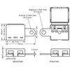 Boat / Caravan Battery Terminals 12V Multi Connections 4 Terminals Neg/Pos