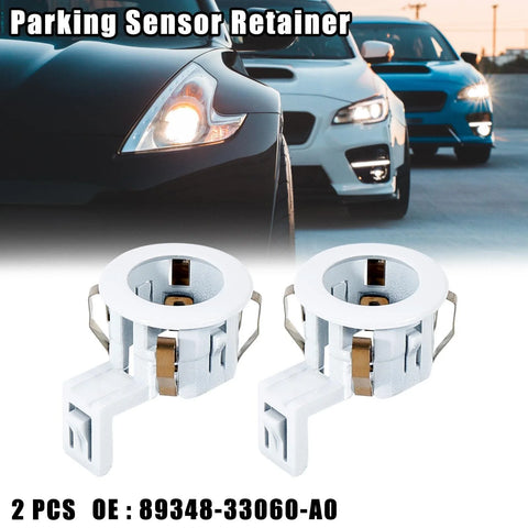 Toyota 2 x Pearl White Car Rear Bumper Parking Sensor Retainer