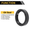 Oil Seal 45x60x12mm NBR Rubber Rotary Shaft Seal Black 5 Pcs