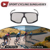 Motorcycle Set Riding Goggles Light Gray Lens Black Frame UV400