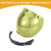 Visor Shield 1 x Universal Motorcycle Helmet Anti-UV Yellow