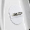 Universal Vehicles White Carbon Fiber Style Car Lock Cover Trim