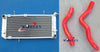 Suzuki TL1000S Aluminum Radiator + Black Silicone Hose (1997-2001)