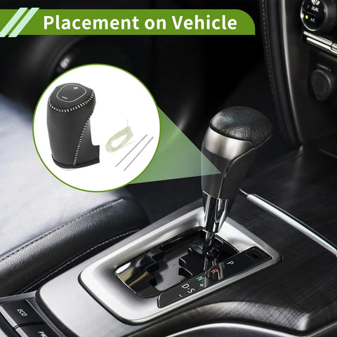 Chevrolet Equinox Black Beige Gear Shift Knob Cover (2016 - 2020)