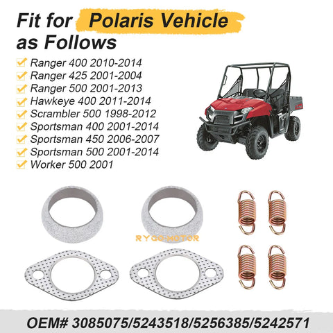 Polaris Scrambler 500 Exhaust Gasket Springs (1998–2012)