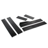 Universal Car Side Skirt Extension Rocker Panel Splitters Lip 78.7" Black