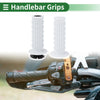 Motorcycle 7/8" 22mm Hand Grips Cover Kit End Grips TPU White