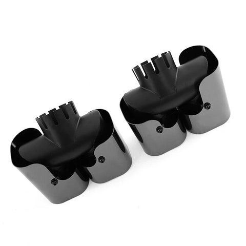 Defender 90 110 130 2020-2024 - 1 Pair Black Tailpipe Square Exhaust Pipe