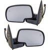 Power Heated w/ Puddle Light Side View Mirrors Pair Set