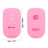 Honda Accord, Civic, CR-V 5 x Button Key Fob Cover Case Pink (2003-2023)