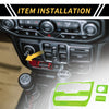 Jeep Wrangler Dashboard Center Console Window Control Panel Cover (2018-2023)