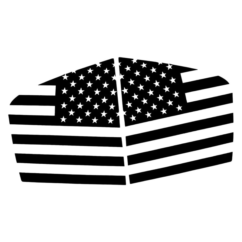 Dodge Charger Quarter Window American Flag Vinyl Decal (2011-2022)