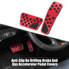 Dodge / Chrysler Red Pedal Cover Kit Anti-Slip