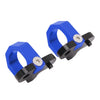 Suzuki RM250 RM-Z450 2 x Blue Rear Brake Line Hose Snap Clamps (2000-2023)