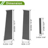 Chevy Aveo Pillar Window Trim Carbon Fiber Pattern Black (2007 - 2011)