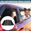 Toyota Sienna (2021-2023) Black 6 Pcs Door Pillar Window Trim