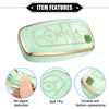Ford Smart Key (Compatible) - Green Key Fob Cover 5 Button