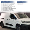 Citroen Dispatch / Jumpy (2016-2024) 1 Pc Black Mirror Cover Cap