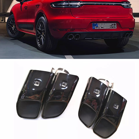 Porsche Macan Rear Bumper Exhaust Muffler Pipe Quad (2019-2022)