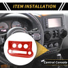 Jeep Wrangler JK JKU 2011-2017 Red AC Switch Control Cover Trim