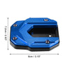 BMW Blue 1 x Kickstand Plate Pad Aluminum Alloy