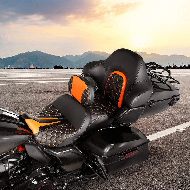 Harley Road Glide Street Glide Gel Seat Backrests (2014-2023)