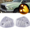 Dodge RAM LED Side Mirror Turn Signal Light Clear Lens Amber (2009-2018)