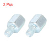 2 x 10mm–8mm Positive Motorcycle Rearview Mirror Adapter Bolt Screw