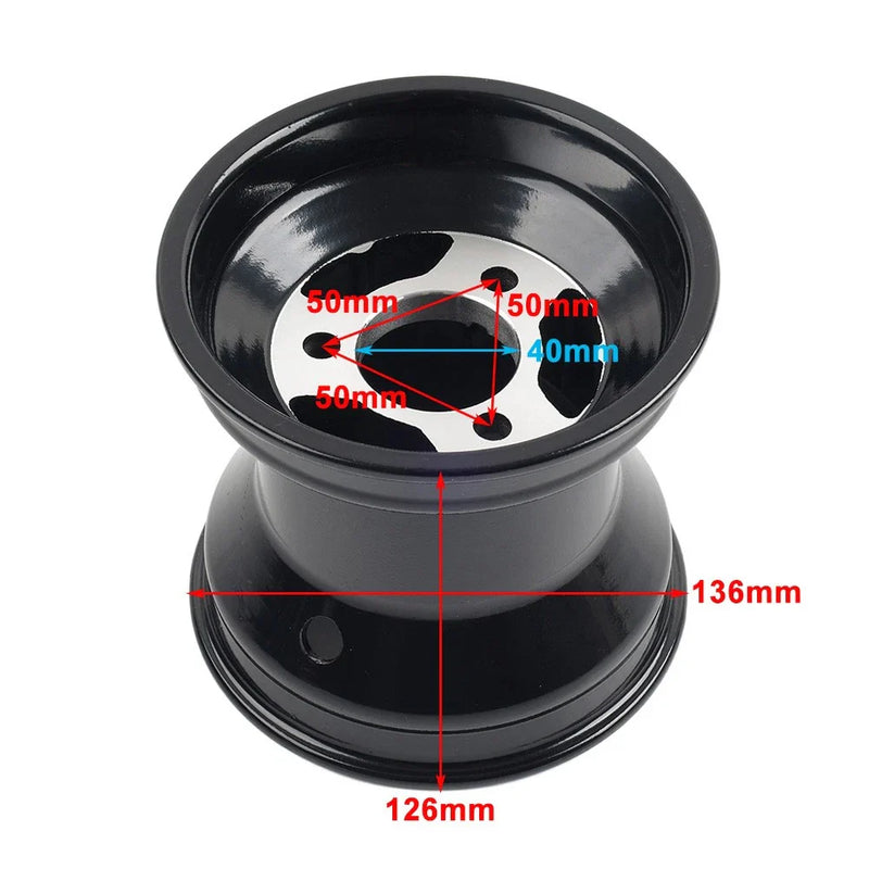 GO Kart 10 x 4.50-5 Aluminum Front Wheel Rim