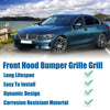 BMW 330i 330e M340i Diamond Star Silver Tone Front Hood Bumper Grille