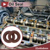 Oil Seal Rotary Shaft Seal FKM Rubber 22x40x8mm Brown 2 x