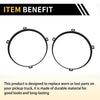 Jeep Wrangler TJ 7" Round Headlight Metal Ring (1997-2007)
