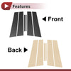 Buick Lacrosse Door Pillar Window Trim / 6 x / Carbon Fiber (2010–2016)
