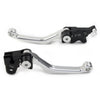 Honda XR250 XR400 CNC Silver Pivot Brake Clutch Levers (1995-2007)