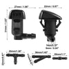 Toyota Tacoma Windshield Washer Nozzles & 2.5m Hose (2005-2023)