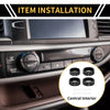 Jeep Gladiator JT (2018-2021) Black AC Headlight Switch Knob Cover Ring