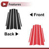 Honda Civic (2001-2005) Black 6 Pcs Car Door Pillar Window Trim