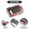 Chevy Suburban TPU Pink Clear 4-Button Key Fob Cover