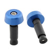 Universal Motorcycle - Blue 0.5in Handlebar Hand Grips & End Caps